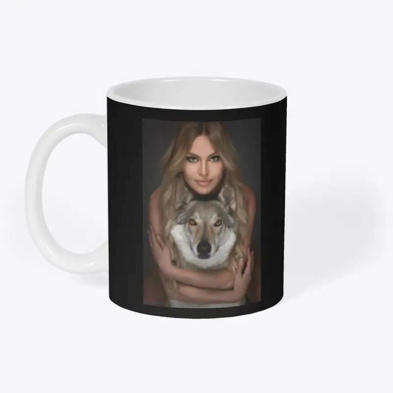 Anneka and Kumi Wolf Mug