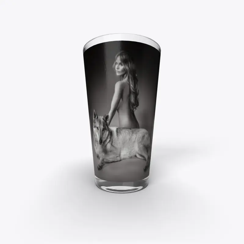 Wolfgirl Pint Glass